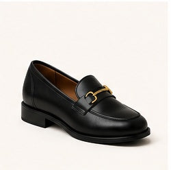 Black Leather Loafers